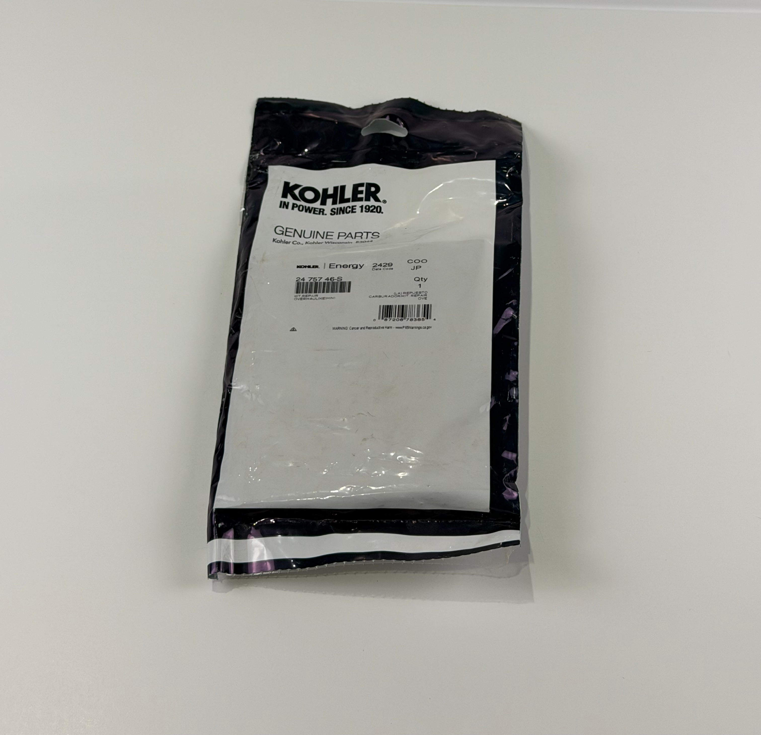 Kohler 24 757 46-S - Overhaul Kit Repair (Keihin)